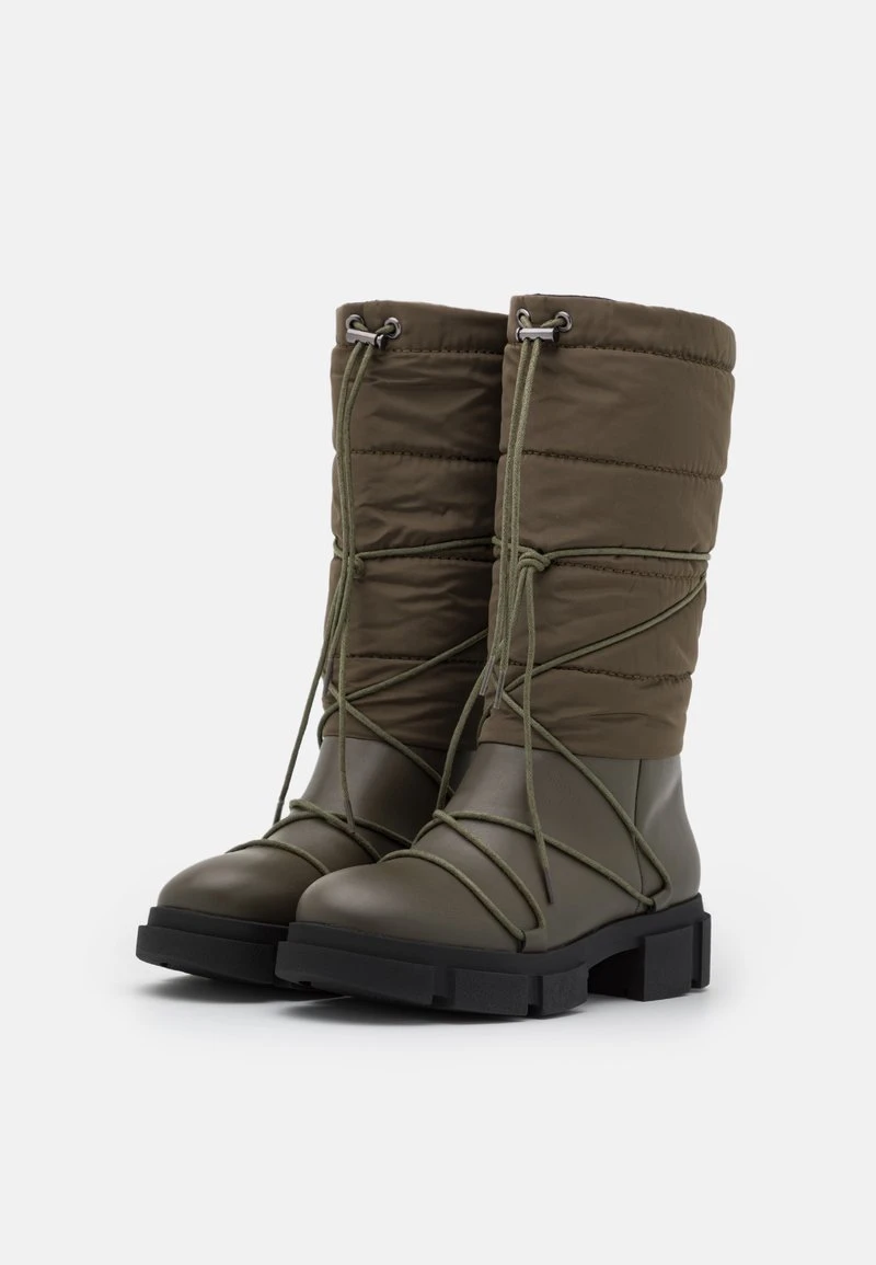 Even&Odd Mujer WINTER BOOTIES - Botas Con Cordones - Khaki 5 Even&Odd Mujer WINTER BOOTIES - Botas Con Cordones - Khaki - Imagen 3