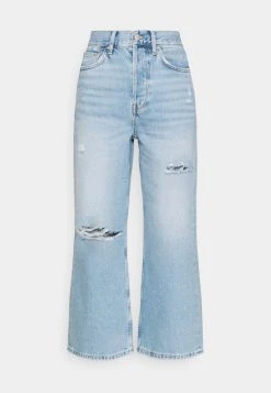 Even&Odd Mujer Wide Leg Cropped Jeans - Vaqueros Rectos - Light Blue Denim -Even&Odd Ventas 2024 89948e75b0934664a90742e3f1935341
