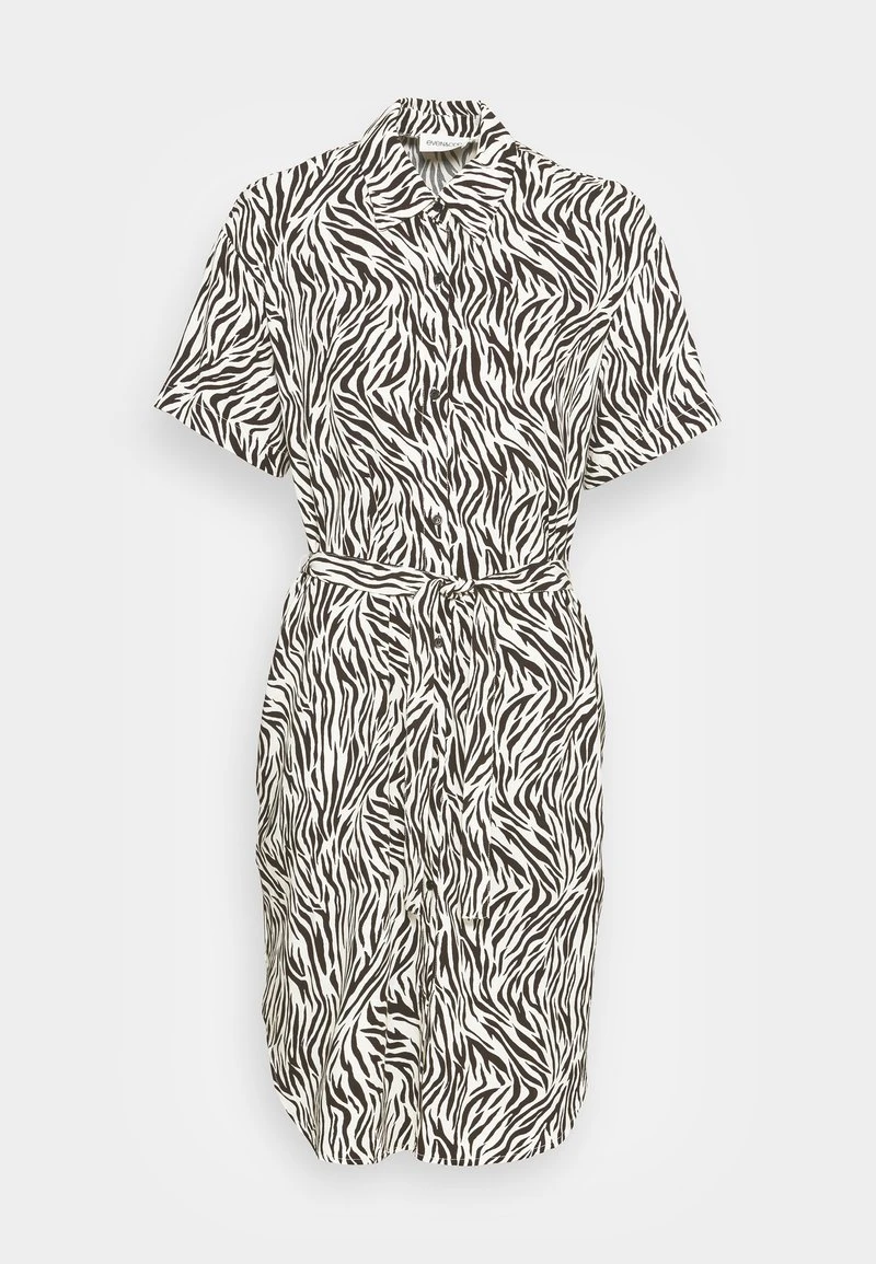 Even&Odd Vestido Camisero - Black/white, Mujer 6 Even&Odd Vestido Camisero - Black/white, Mujer - Imagen 4