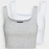 Even&Odd 2 PACK - Top - White/light Grey, Mujer -Even&Odd Ventas 2024 8b8253805f5b4deea86617af60ff35b4