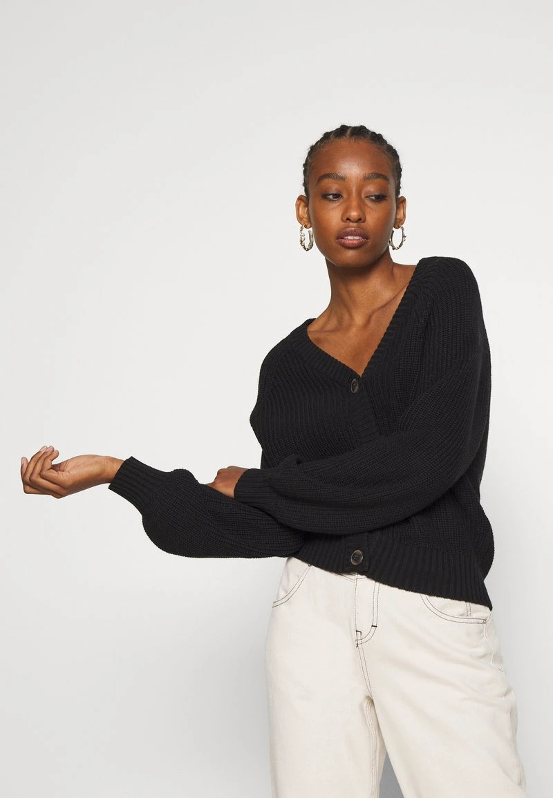 Even&Odd Mujer BUTTON THROUGH CARDIGAN - Chaqueta De Punto - Black 7 Even&Odd Mujer BUTTON THROUGH CARDIGAN - Chaqueta De Punto - Black - Imagen 5