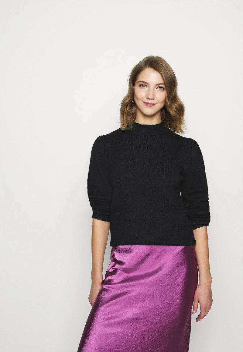 Even&Odd Mujer PUFF SLEEVE JUMPER - Jersey De Punto - Black 3 Even&Odd Mujer PUFF SLEEVE JUMPER - Jersey De Punto - Black