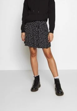 Even&Odd Falda Acampanada - White/black, Mujer