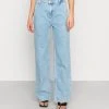 Even&Odd Mujer Vaqueros Rectos - Light Blue Denim