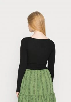 Even&Odd Mujer WRAP FRONT JUMPER - Jersey De Punto - Black -Even&Odd Ventas 2024 90cb99978f8a4dda9f0be83a5da4b420