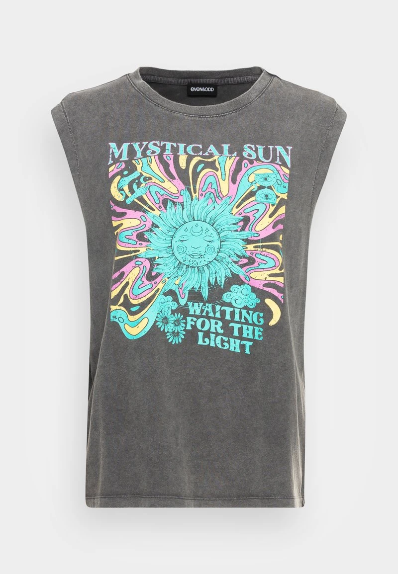 Even&Odd Mujer Camiseta Estampada - Black 6 Even&Odd Mujer Camiseta Estampada - Black - Imagen 4