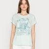 Even&Odd Camiseta Estampada - Light Green, Mujer -Even&Odd Ventas 2024 921025b8c7d84df4947dfedece23f531