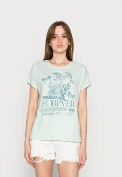 Even&Odd Camiseta Estampada - Light Green, Mujer