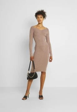 Even&Odd Mujer KNIT V NECK MIDI BODYCON DRESS - Vestido De Tubo - Taupe -Even&Odd Ventas 2024 929af90d26cd44d7be6e782dc92d13c8