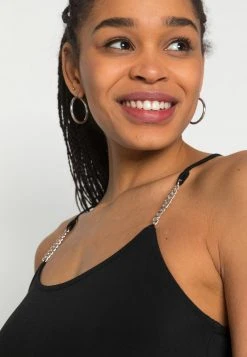 Even&Odd Mujer CHAIN STRAPS GOING OUT PLAYSUIT - Mono - Black/silver -Even&Odd Ventas 2024 93675cd63c684c8ca7ec85027f9bc16d