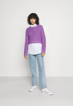 Even&Odd Mujer HIGH CROPPED SIDE SLIT - Jersey De Punto - Lilac -Even&Odd Ventas 2024 945b7619be2840c9819d3c2ddac94d25
