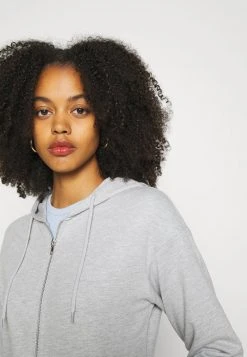 Even&Odd BASIC HOODIE JACKET WITH POCKETS - Jersey Con Capucha - Mottled Light Grey, Mujer -Even&Odd Ventas 2024 97862aa8331941da8f160833a74f85c4