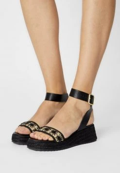 Even&Odd Mujer Sandalias Con Plataforma - Black