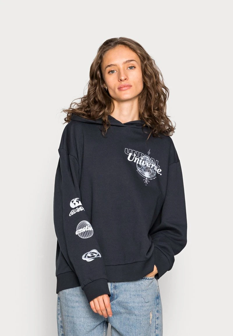 Even&Odd Mujer Cosmic Printed Hoodie Oversized - Jersey Con Capucha - Dark Grey 3 Even&Odd Mujer Cosmic Printed Hoodie Oversized - Jersey Con Capucha - Dark Grey