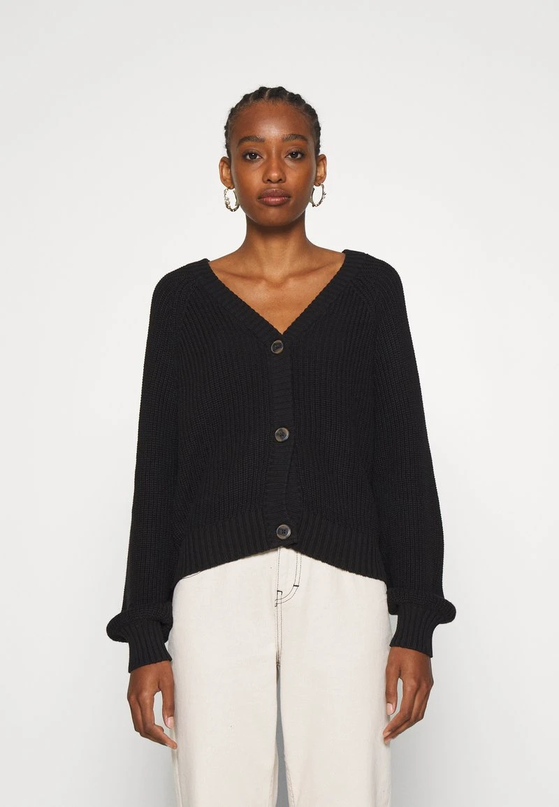 Even&Odd Mujer BUTTON THROUGH CARDIGAN - Chaqueta De Punto - Black 3 Even&Odd Mujer BUTTON THROUGH CARDIGAN - Chaqueta De Punto - Black