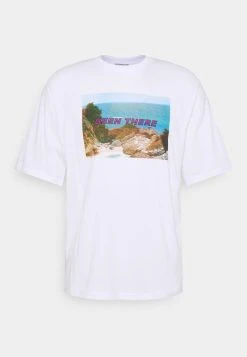 Even&Odd Unisexo UNISEX - Camiseta Estampada - White