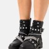 Even&Odd Botines Con Cordones - Black, Mujer