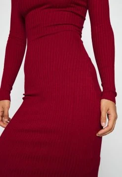 Even&Odd Mujer KNIT V NECK MIDI BODYCON DRESS - Vestido De Tubo - Red -Even&Odd Ventas 2024 9b3226959df547ffaff73218a98989f3