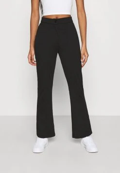 Even&Odd Mujer KICKFLARE BITTON UP TROUSER - Pantalones - Black
