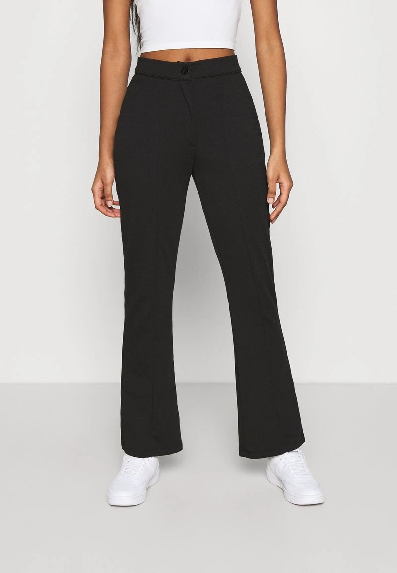 Even&Odd Mujer KICKFLARE BITTON UP TROUSER - Pantalones - Black 3 Even&Odd Mujer KICKFLARE BITTON UP TROUSER - Pantalones - Black