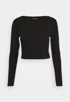 Even&Odd Mujer Camiseta De Manga Larga - Black