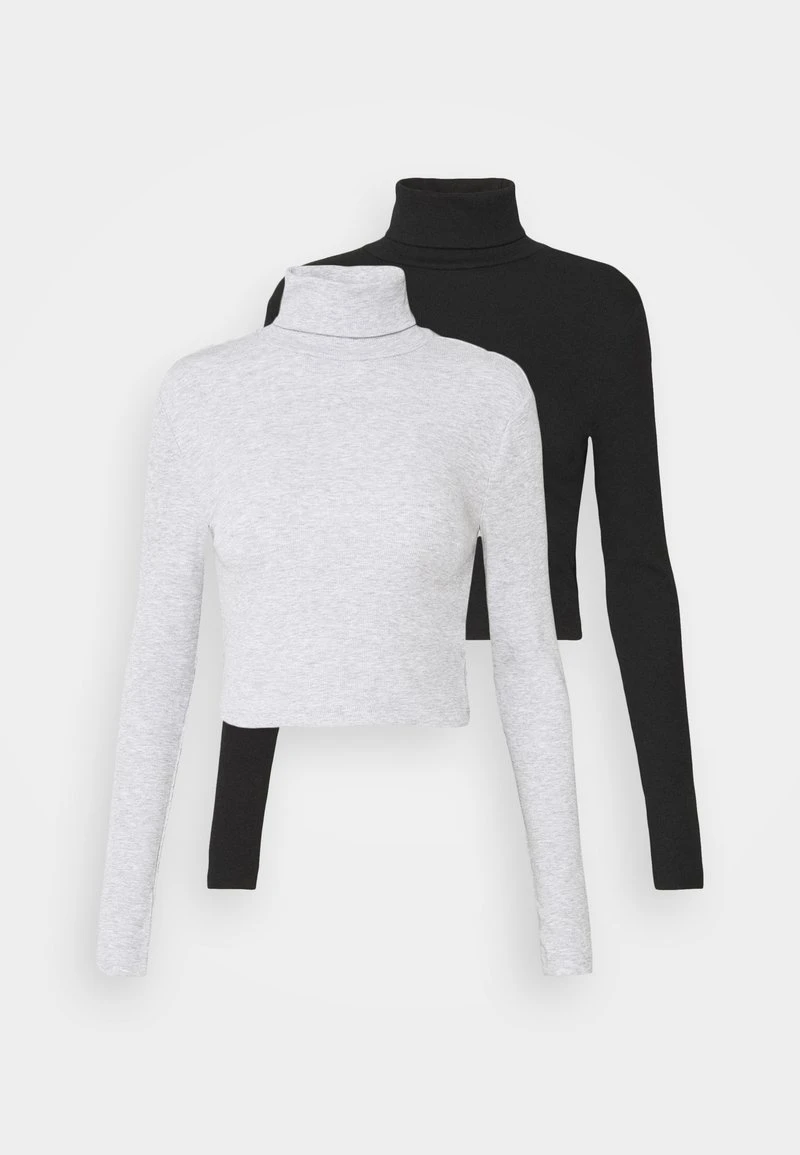 Even&Odd Mujer 2 PACK - Camiseta De Manga Larga - Black/grey 8 Even&Odd Mujer 2 PACK - Camiseta De Manga Larga - Black/grey - Imagen 6