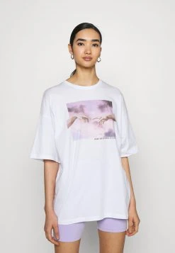 Even&Odd Mujer Camiseta Estampada - White