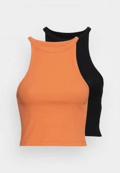 Even&Odd Mujer Top - Black/orange -Even&Odd Ventas 2024 a3ea5c292a0f41638bc19c13cb72dc80