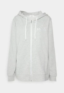 Even&Odd Mujer Sudadera Con Cremallera - Mottled Light Grey