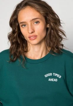 Even&Odd Mujer Oversized Printed Sweatshirt - Sudadera - Dark Green -Even&Odd Ventas 2024 a5ce3225673e40ce83e779d89bff4d9c
