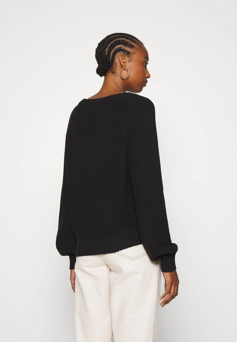 Even&Odd Mujer BUTTON THROUGH CARDIGAN - Chaqueta De Punto - Black 5 Even&Odd Mujer BUTTON THROUGH CARDIGAN - Chaqueta De Punto - Black - Imagen 3