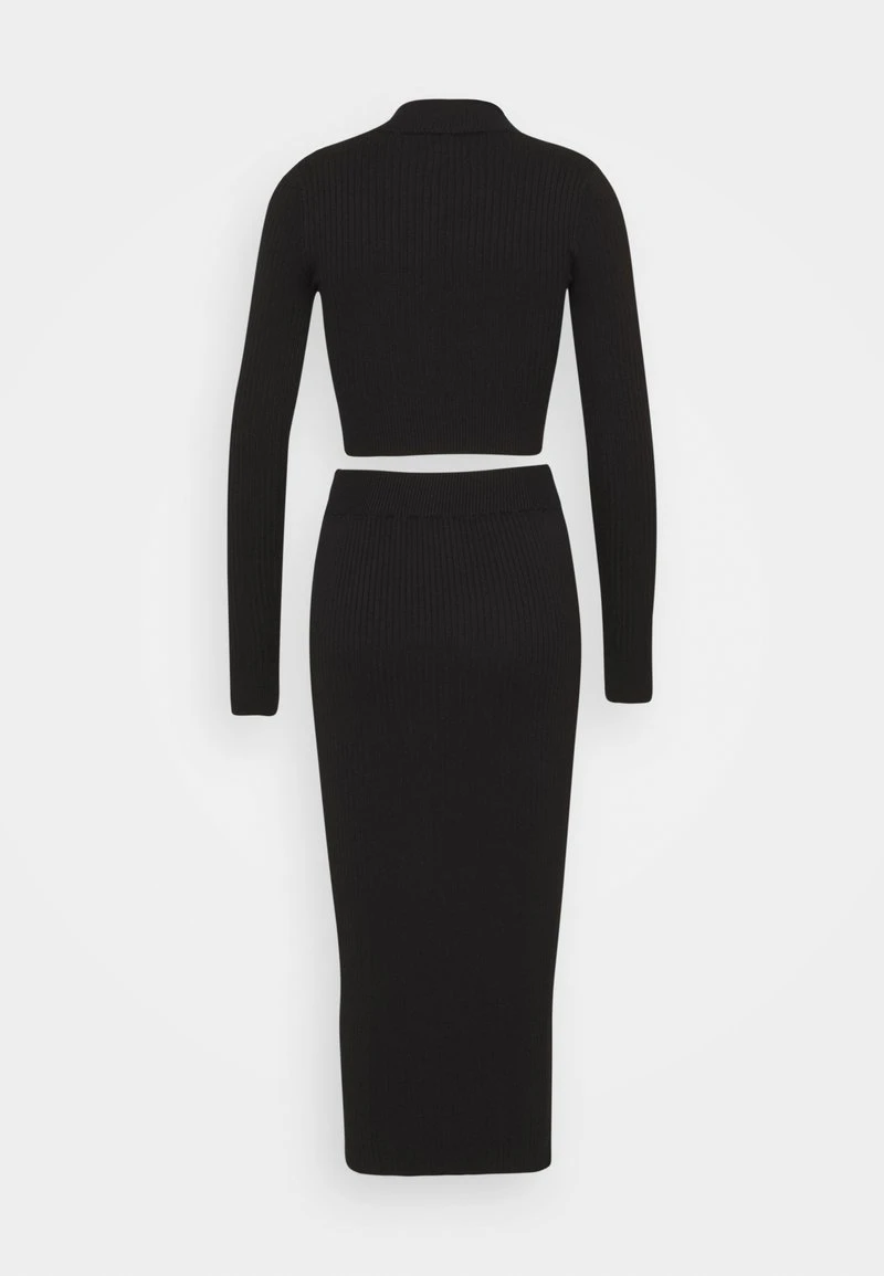 Even&Odd Mujer PERKIN CROPPED SKIRT SET - Jersey De Punto - Black 4 Even&Odd Mujer PERKIN CROPPED SKIRT SET - Jersey De Punto - Black - Imagen 2