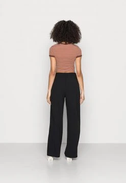 Even&Odd Mujer BELT DETAIL WIDE LEG PANTS - Pantalones - Black -Even&Odd Ventas 2024 a9855e632de94b4d8943728ce35404ce