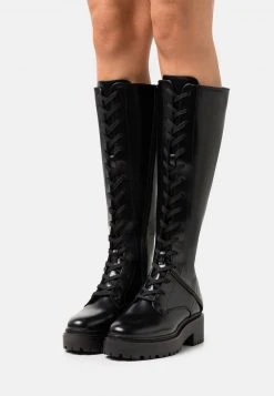 Even&Odd Botas Con Cordones - Black, Mujer