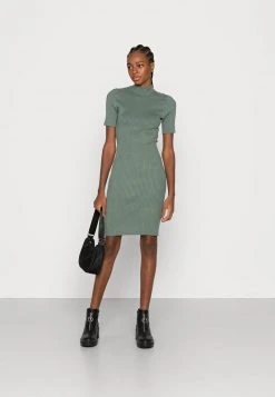 Even&Odd PERKIN NECK SHORT SLEEVE DRESS - Vestido De Punto - Olive, Mujer -Even&Odd Ventas 2024 ad64d87d179840a49a32b52d22ba8b6d