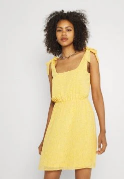 Even&Odd Vestido Informal - Yellow/white, Mujer
