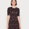 Even&Odd Vestido Ligero - Black/multi Coloured, Mujer