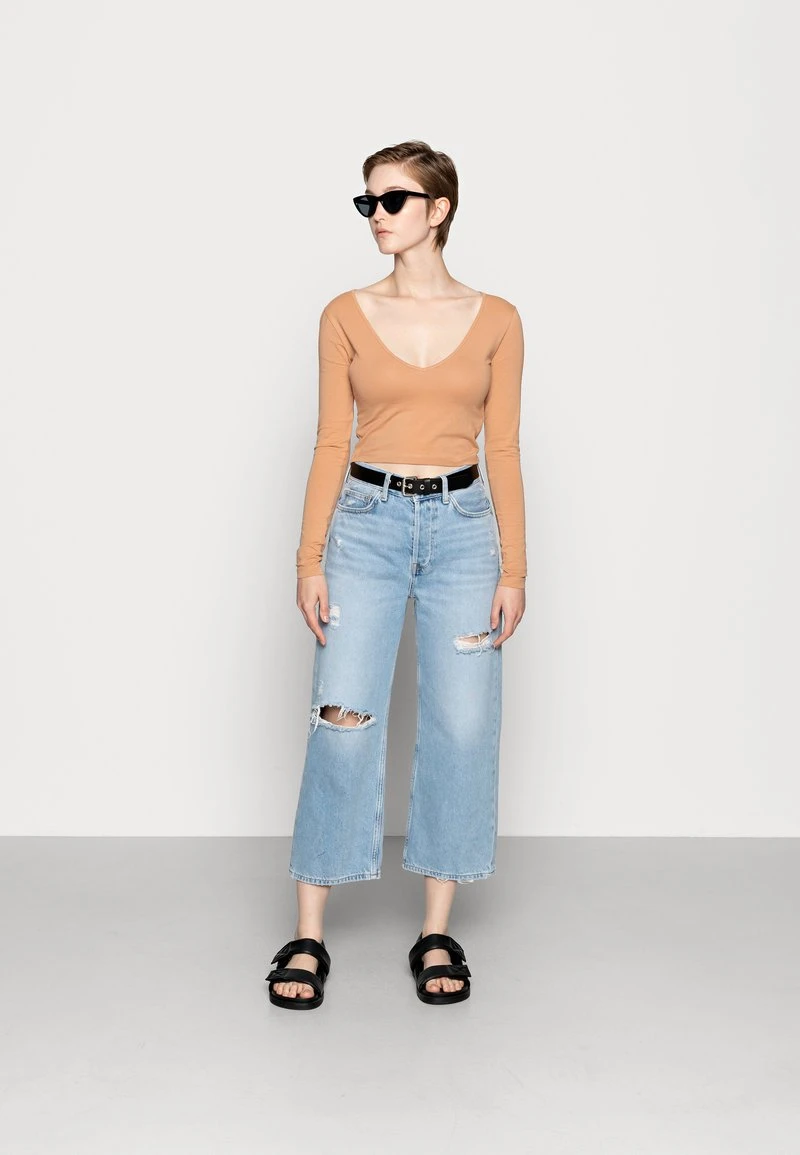 Even&Odd Mujer 2 PACK - Camiseta De Manga Larga - Camel/black 3 Even&Odd Mujer 2 PACK - Camiseta De Manga Larga - Camel/black