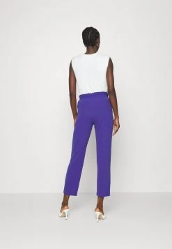Even&Odd Mujer Paperbag Waist Tapered Trousers - Pantalones - Dark Blue -Even&Odd Ventas 2024 afc95a62be8a4866a76c223f2892296c