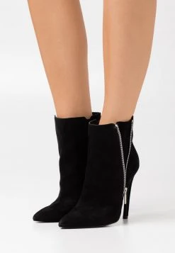 Even&Odd Mujer LEATHER - Botines De Tacón - Black