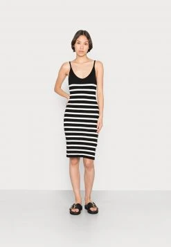 Even&Odd Mujer Vestido De Punto - Black/white