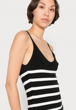 Even&Odd Mujer Vestido De Punto - Black/white -Even&Odd Ventas 2024 b436bcefb1fb4a65b604fcf74162350c