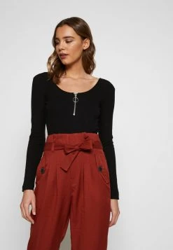 Even&Odd Mujer Camiseta De Manga Larga - Black