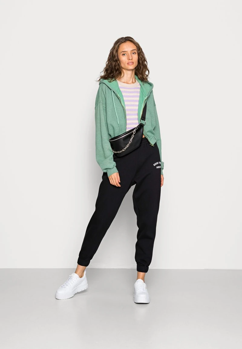 Even&Odd Mujer Printed Loose Fit Joggers - Pantalones Deportivos - Black 4 Even&Odd Mujer Printed Loose Fit Joggers - Pantalones Deportivos - Black - Imagen 2