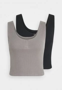 Even&Odd Mujer 2 PACK - Top - Black/grey -Even&Odd Ventas 2024 b749c658c279457aafe6c435f906015f