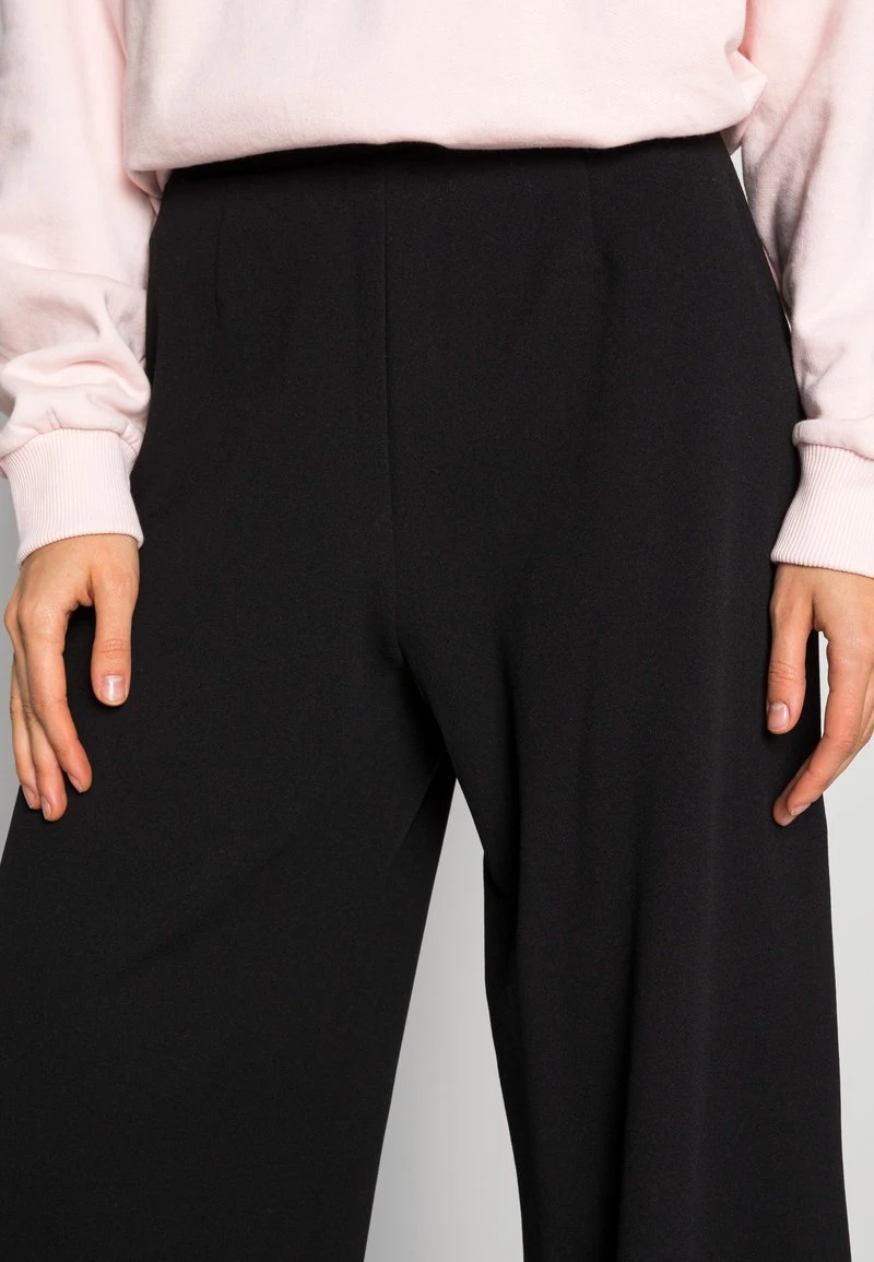 Even&Odd Mujer Basic Wide Leg Trousers - Pantalones - Black 7 Even&Odd Mujer Basic Wide Leg Trousers - Pantalones - Black - Imagen 5