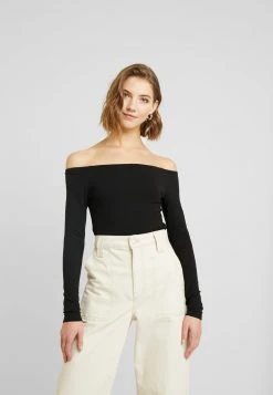 Even&Odd Mujer BASIC - Camiseta De Manga Larga - Black