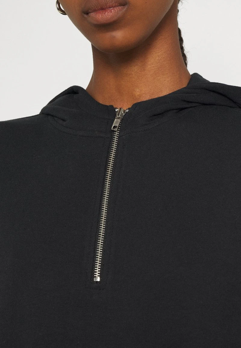 Even&Odd Mujer Casual Hooded Sweat Mini Dress - Vestido Informal - Black 8 Even&Odd Mujer Casual Hooded Sweat Mini Dress - Vestido Informal - Black - Imagen 6