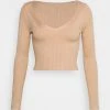 Even&Odd Jersey De Punto - Beige, Mujer -Even&Odd Ventas 2024 be55e2ceca9f47e1bac96daa73124f3b