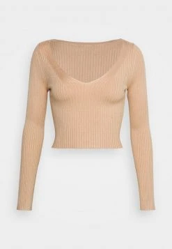 Even&Odd Jersey De Punto - Beige, Mujer